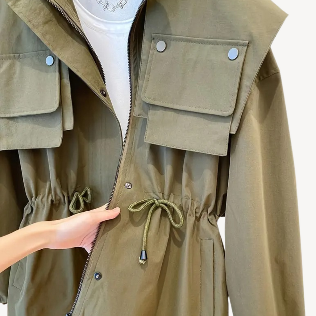 Casual Utility Jacket with Pockets for Women | Clara Vienne