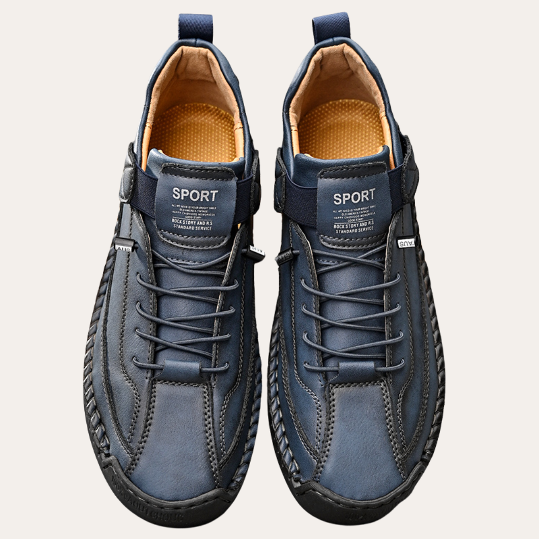 Clara Vienne | Men's Leather Casual Shoes – Non-Slip & Comfortable