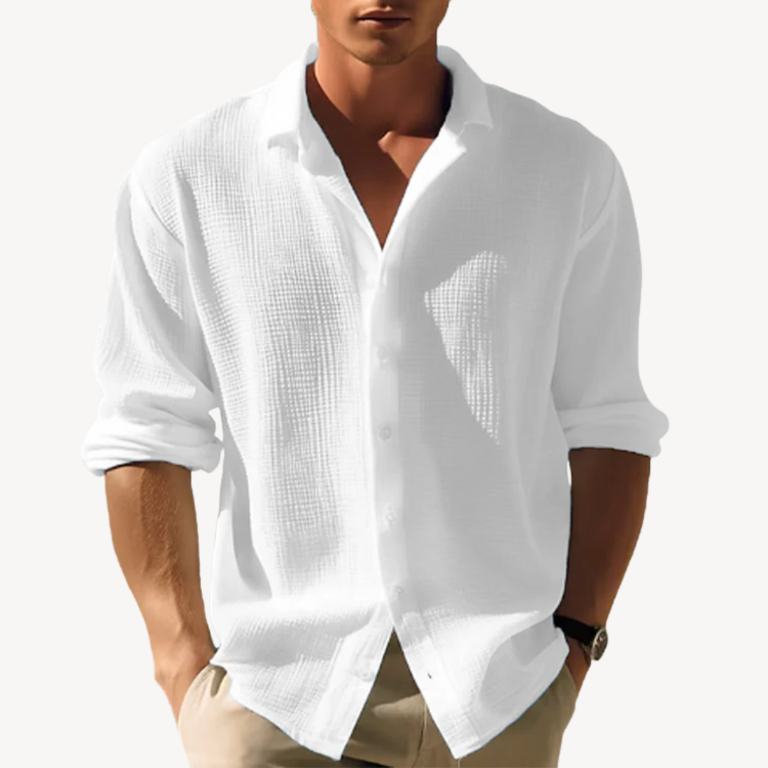 Lightweight Linen Blend Shirt Men | Clara Vienne