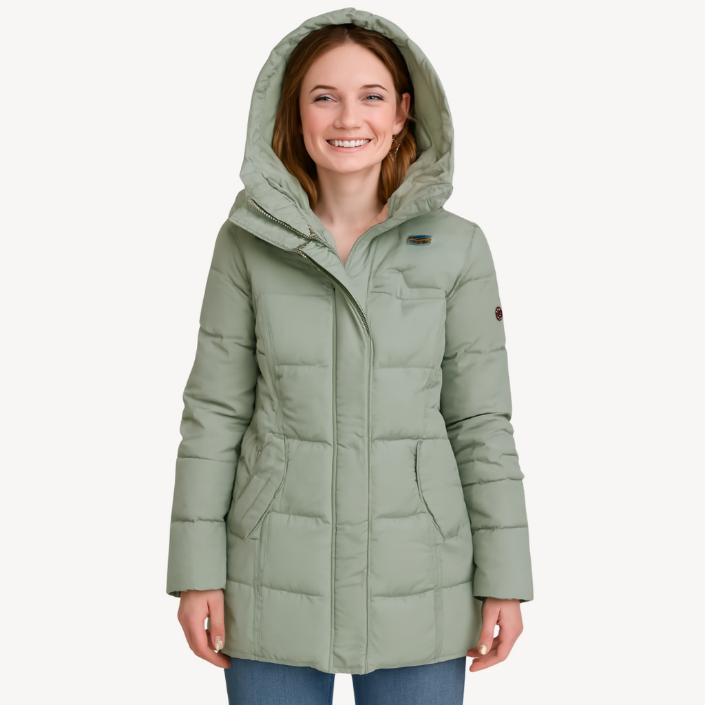 Fleece Lined Puffer Coat for Women | Clara Vienne