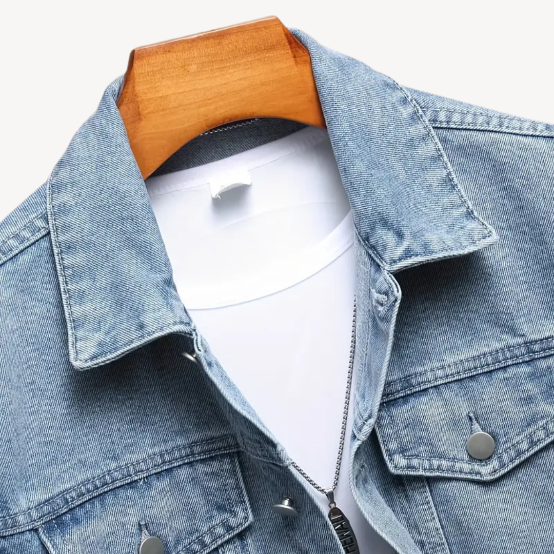 Light Blue Denim Jacket for Men | Clara Vienne