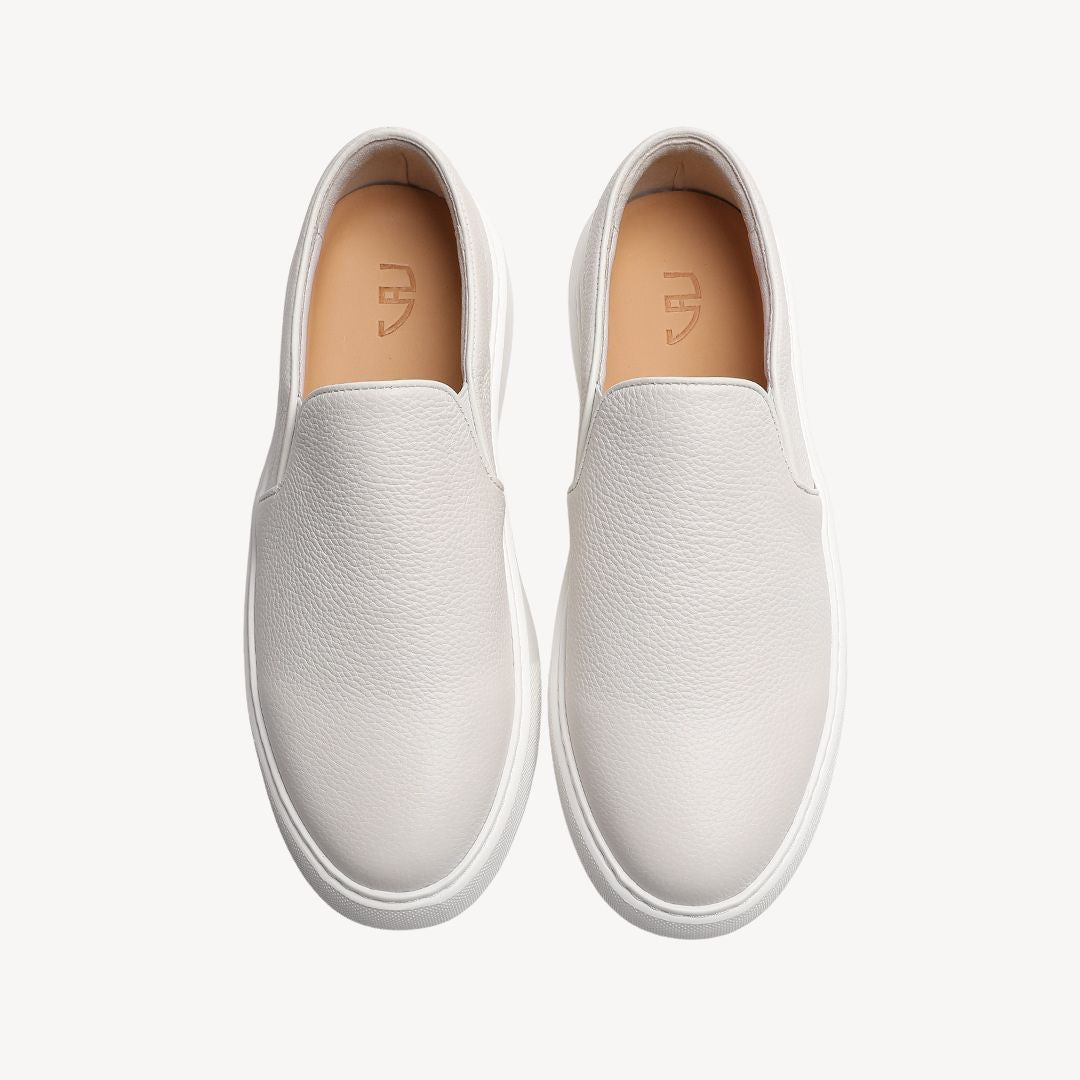 Clara Vienne | Men's Leather Slip-On Sneakers