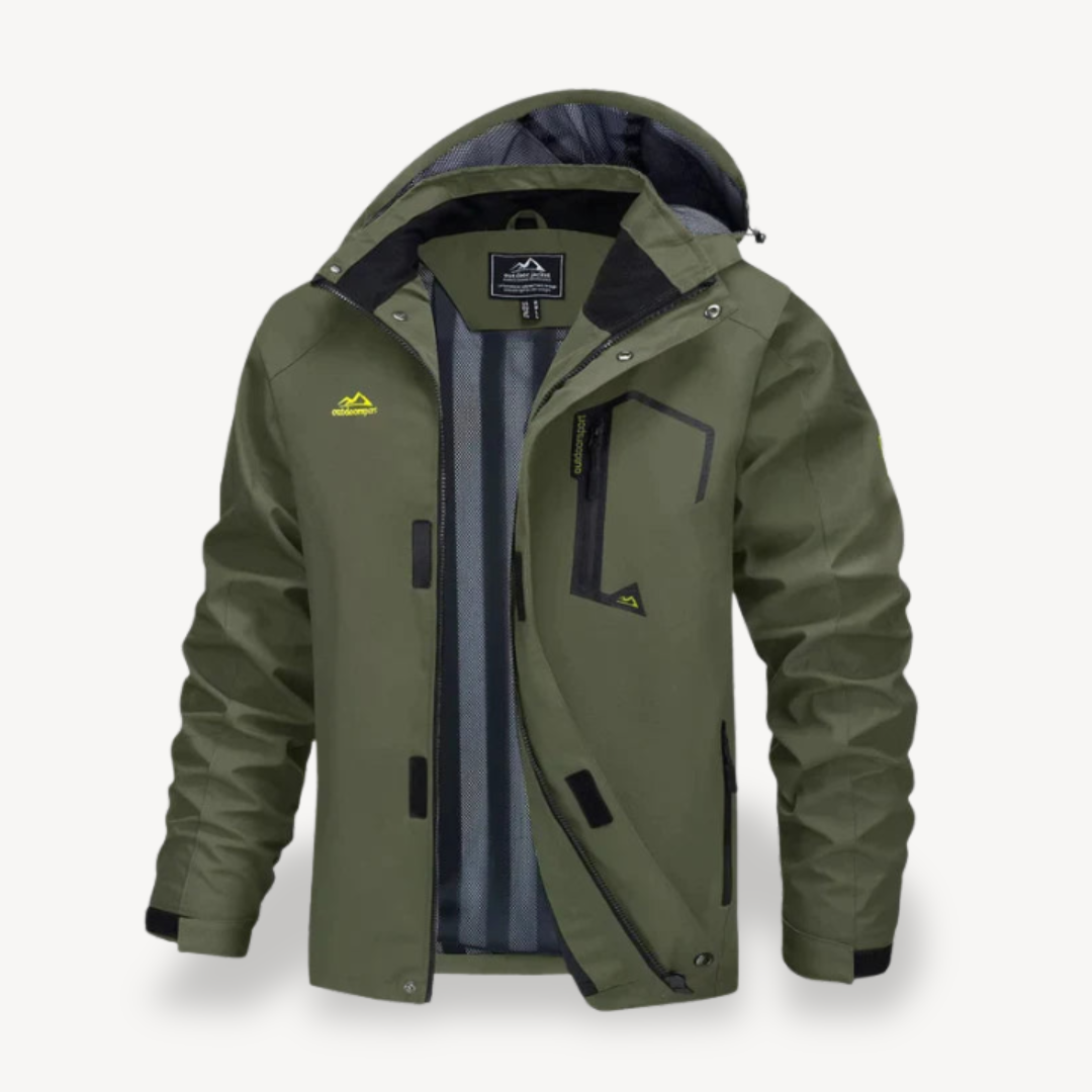 Men's Camo Waterproof Winter Jacket with Hood | Clara Vienne