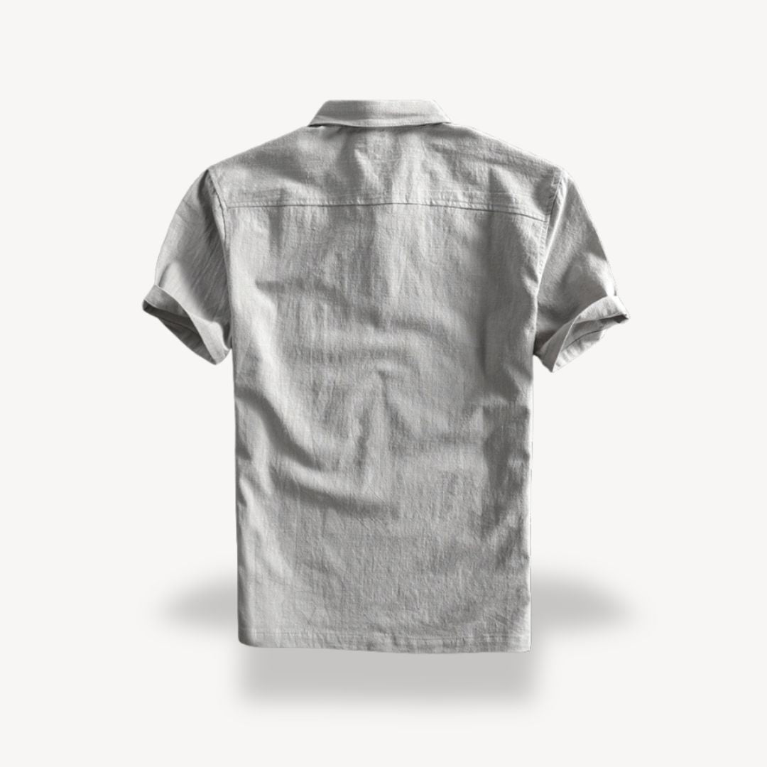 Casual Linen Polo Shirt Men | Clara Vienne