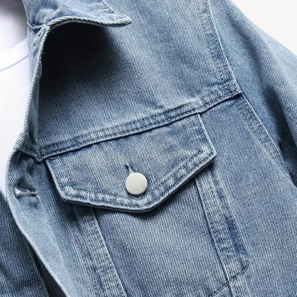 Light Blue Denim Jacket for Men | Clara Vienne