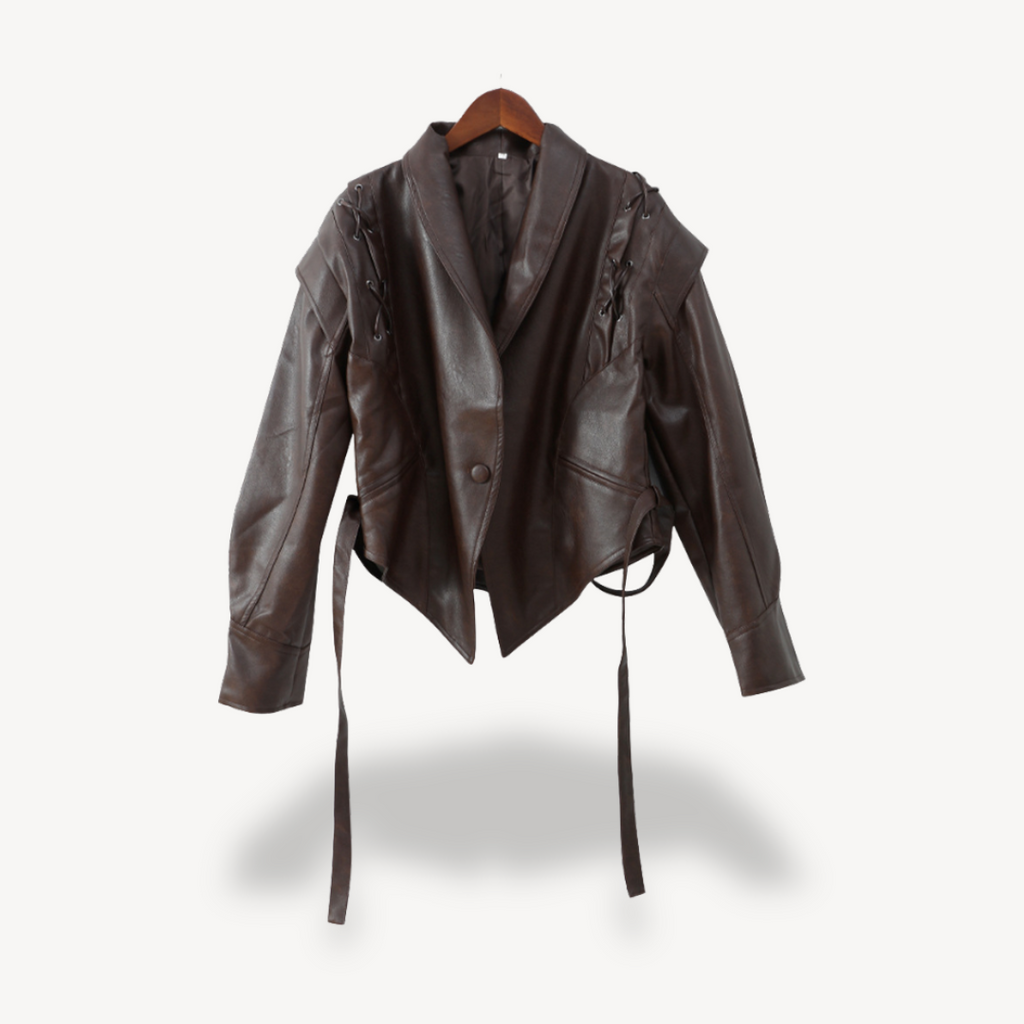 Leather Puffer Blazer Jacket for Women | Clara Vienne