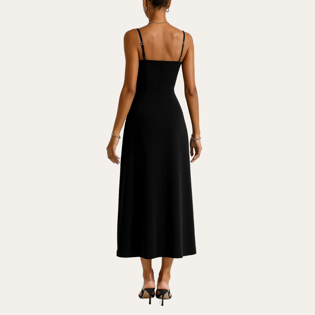 Clara Vienne | Women's Elegant V-Neck Evening Dress