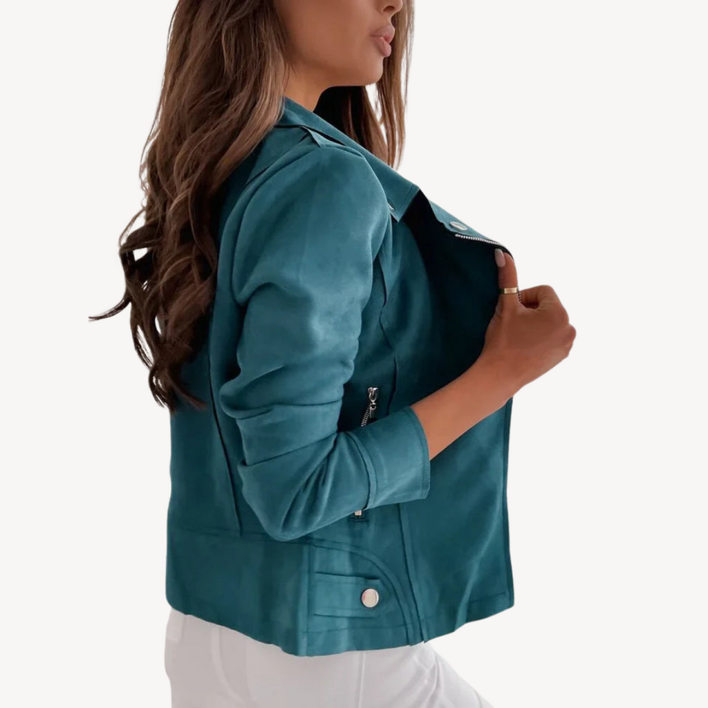 Faux Leather Biker Jacket | Clara Vienne