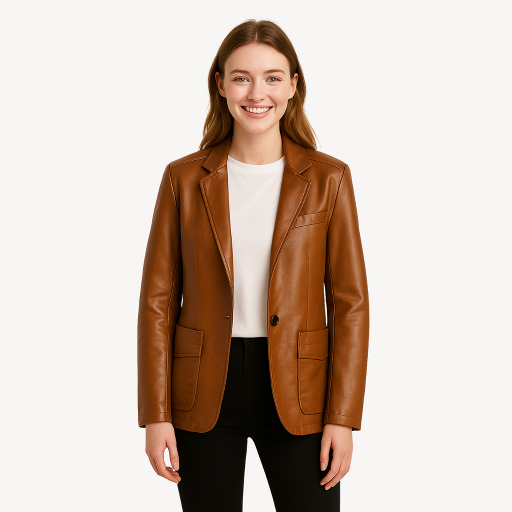 Leather Blazer for Women | Clara Vienne