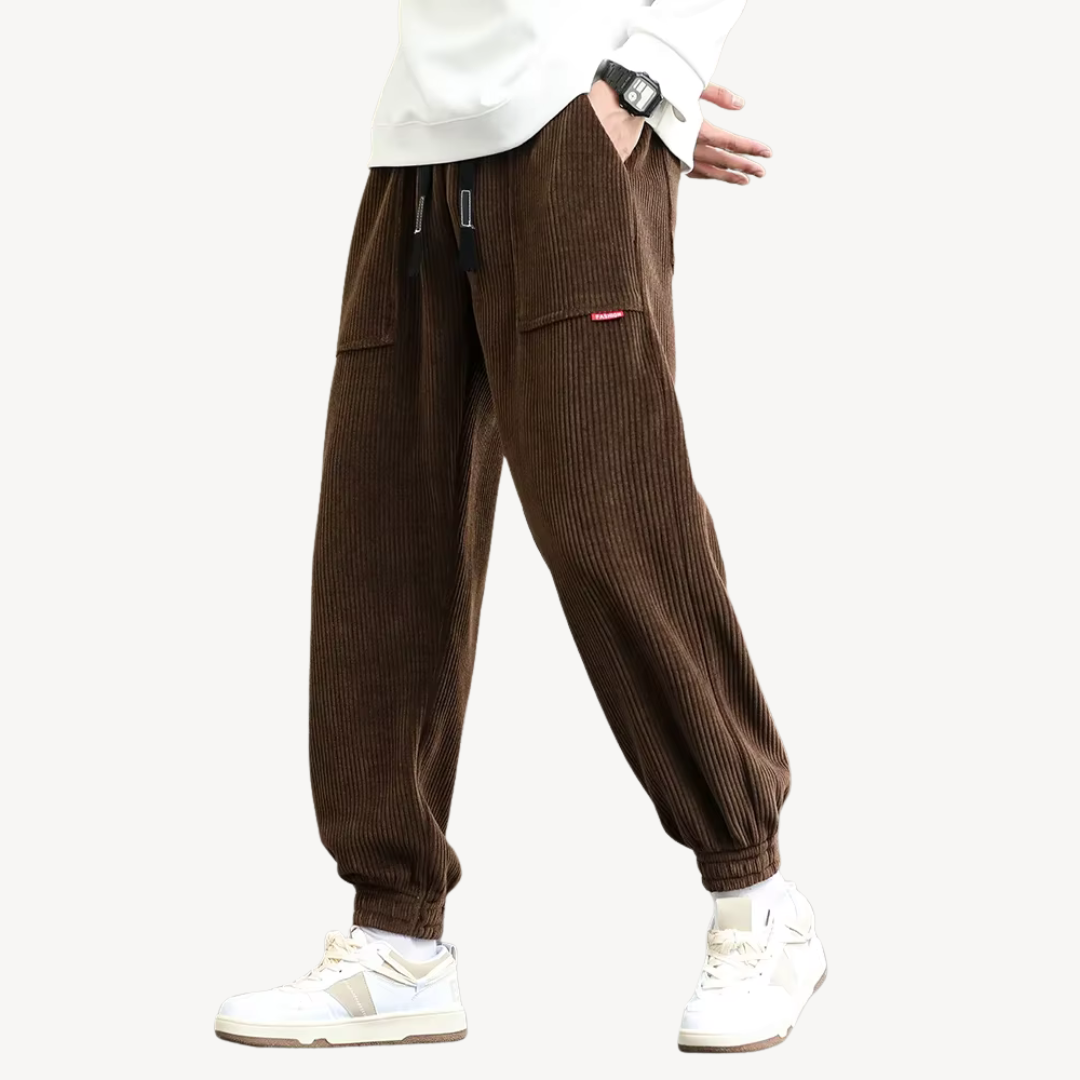 Men's Corduroy Jogger Trousers | Clara Vienne