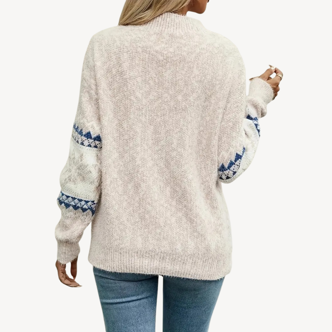 Fair Isle Knit Sweater for Women | Clara Vienne