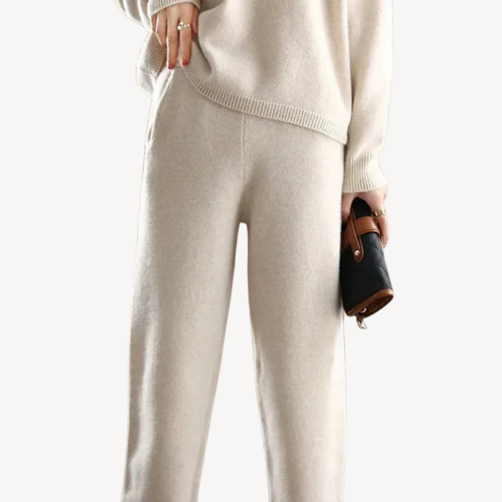 Casual Polo Knit Sweater Set for Women | Clara Vienne