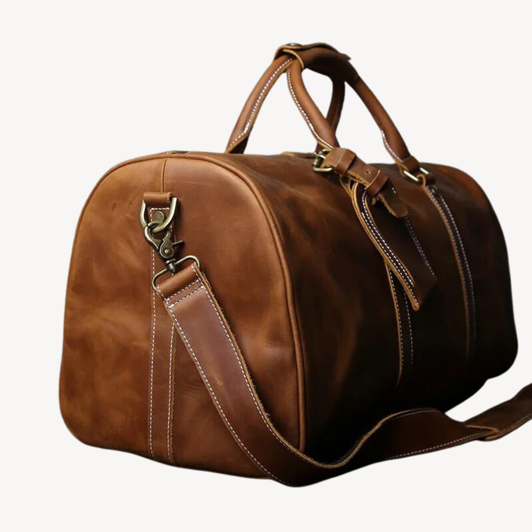 Leather Duffel Bag for Men | Clara Vienne