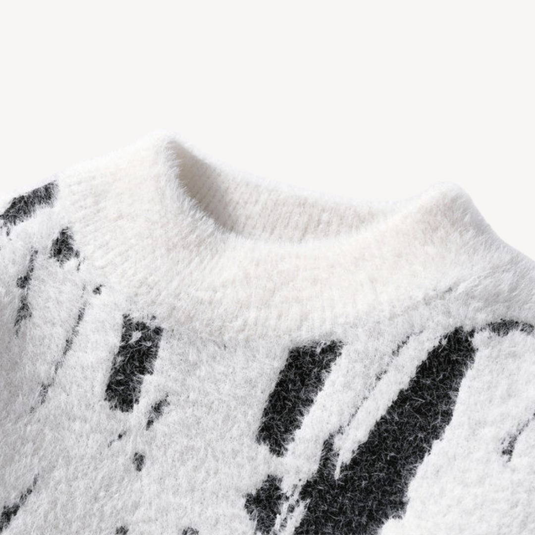 Clara Vienne | Men's Fuzzy Knit Sweater