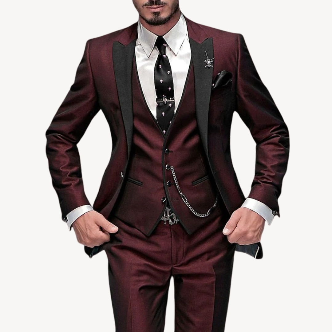 Men's 3-Piece Slim Fit Suit | Clara Vienne