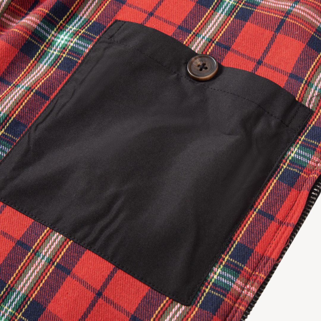 Clara Vienne | Men's Plaid Lined Harrington Jacket