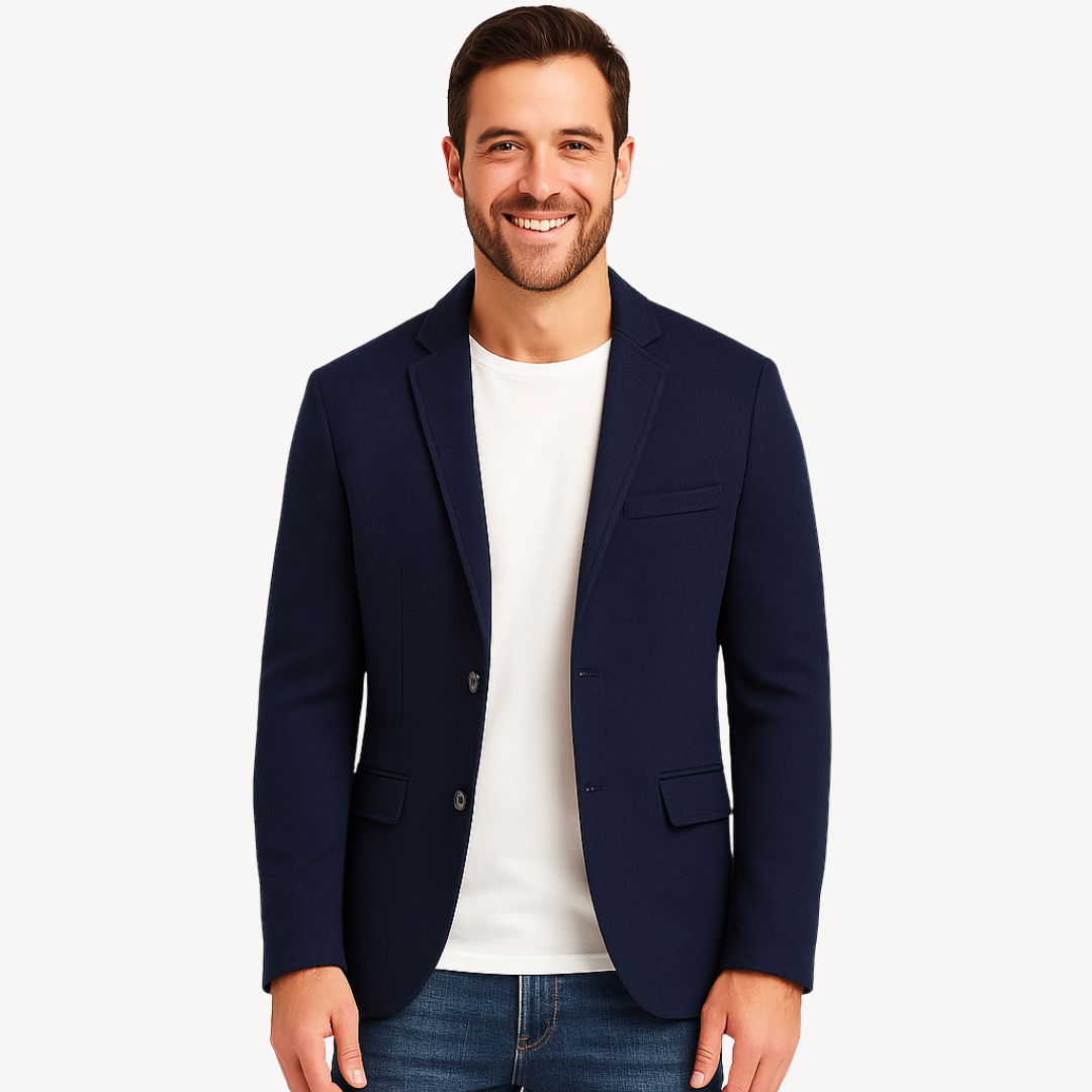 Casual Men’s Button Closure Blazer | Clara Vienne