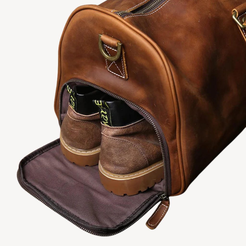 Leather Duffel Bag for Men | Clara Vienne
