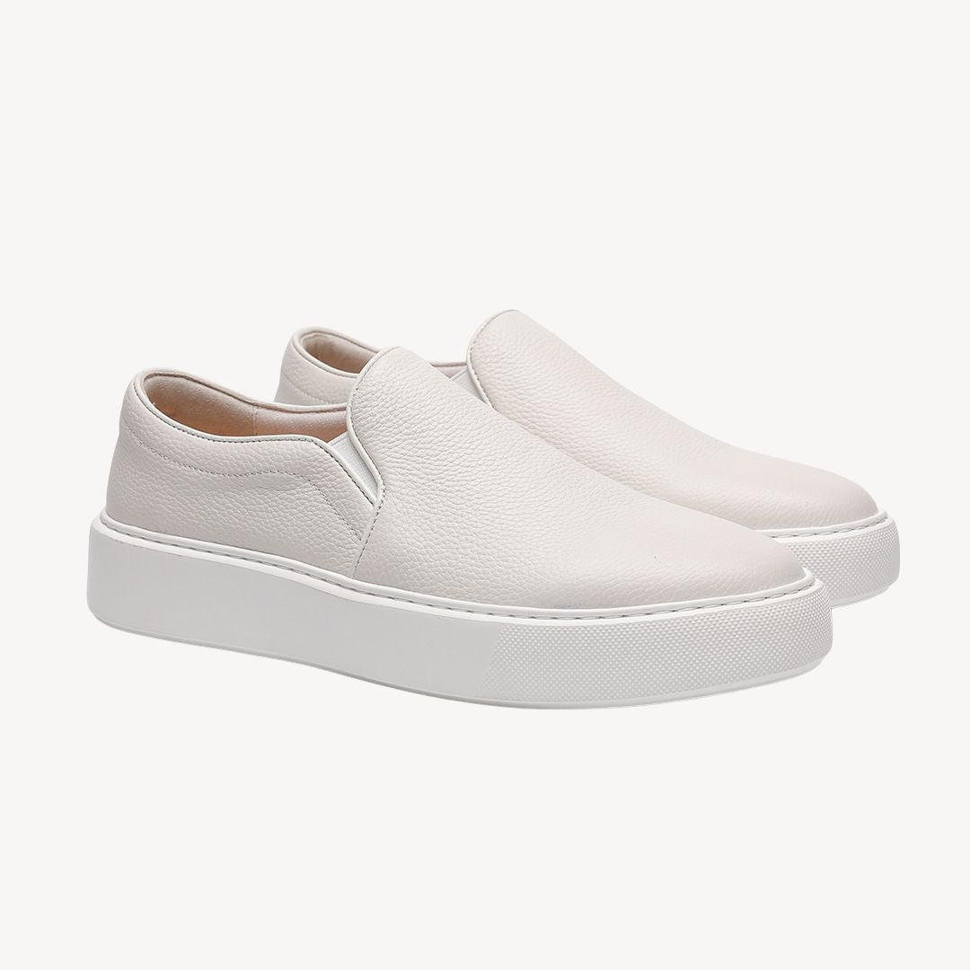 Clara Vienne | Men's Leather Slip-On Sneakers