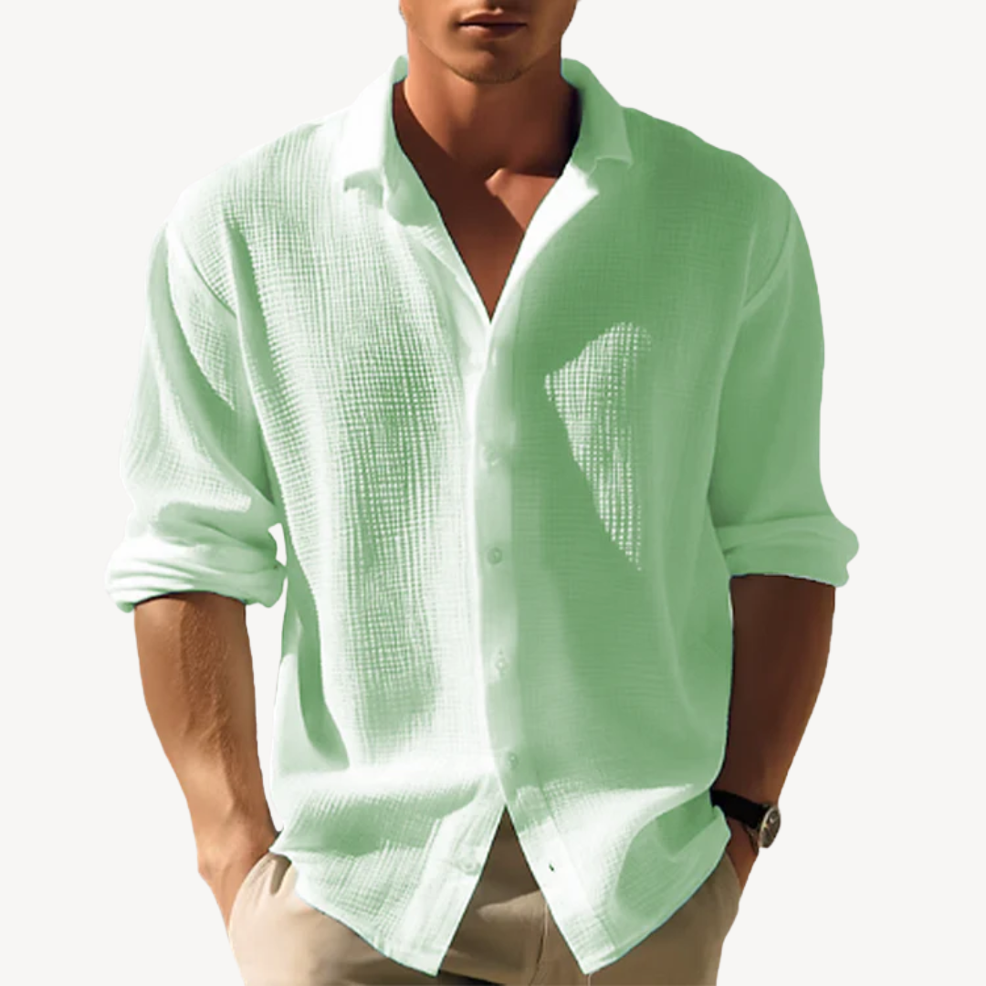 Lightweight Linen Blend Shirt Men | Clara Vienne