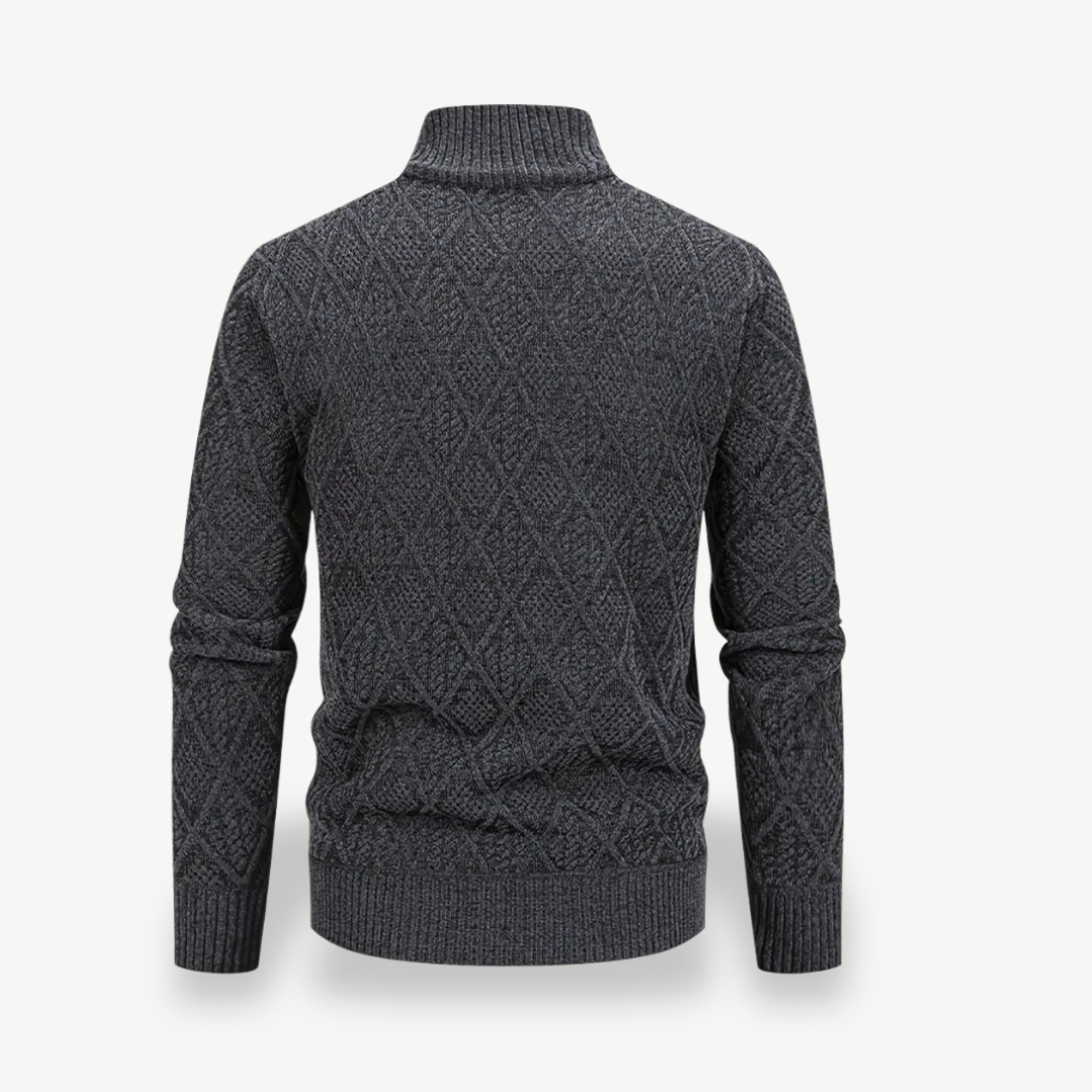 Full-Zip Cardigan Sweater Men | Clara Vienne