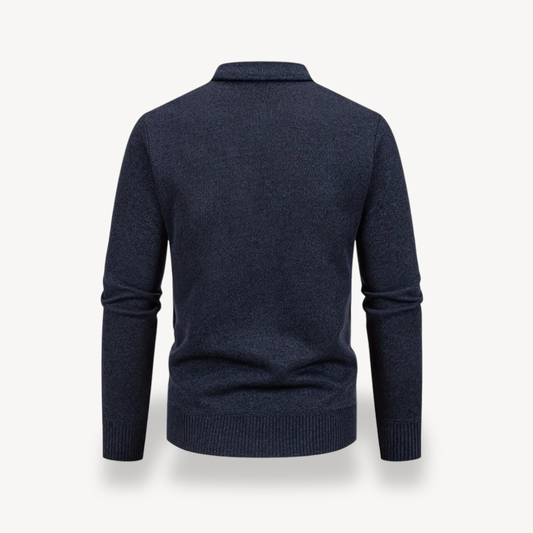 Diamond Knit Cardigan Sweater Men | Clara Vienne