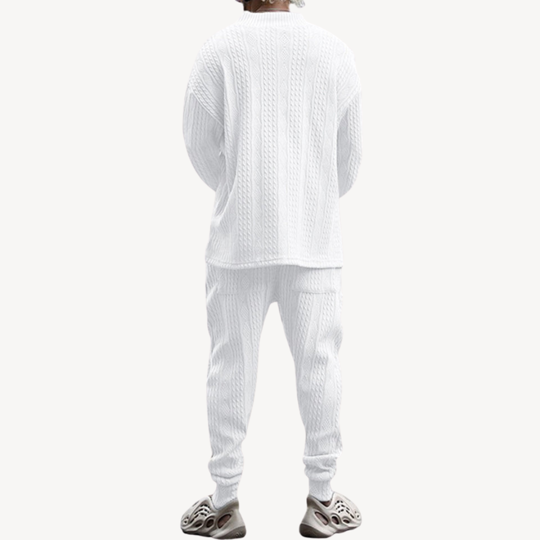 Cable Knit Sweater and Pants Set | Clara Vienne