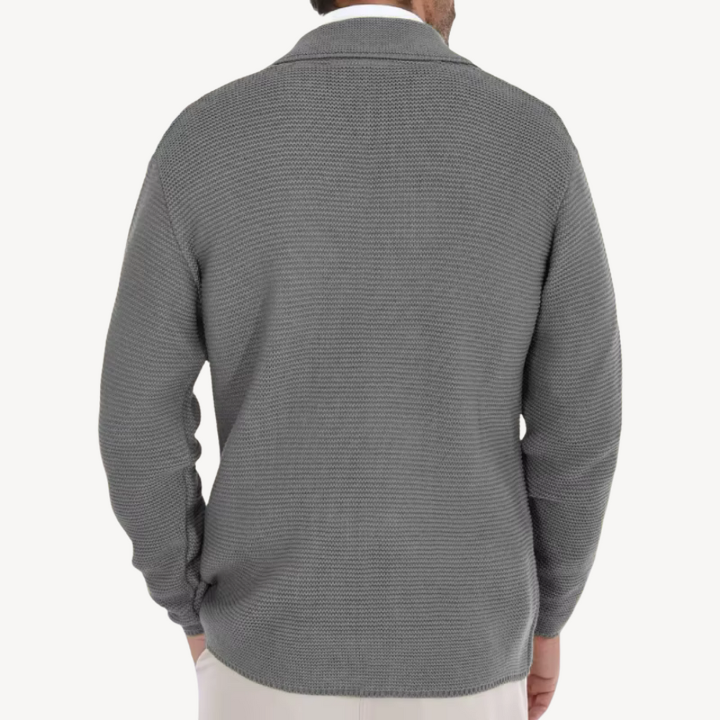 Double-Breasted Knit Cardigan for Men | Clara Vienne