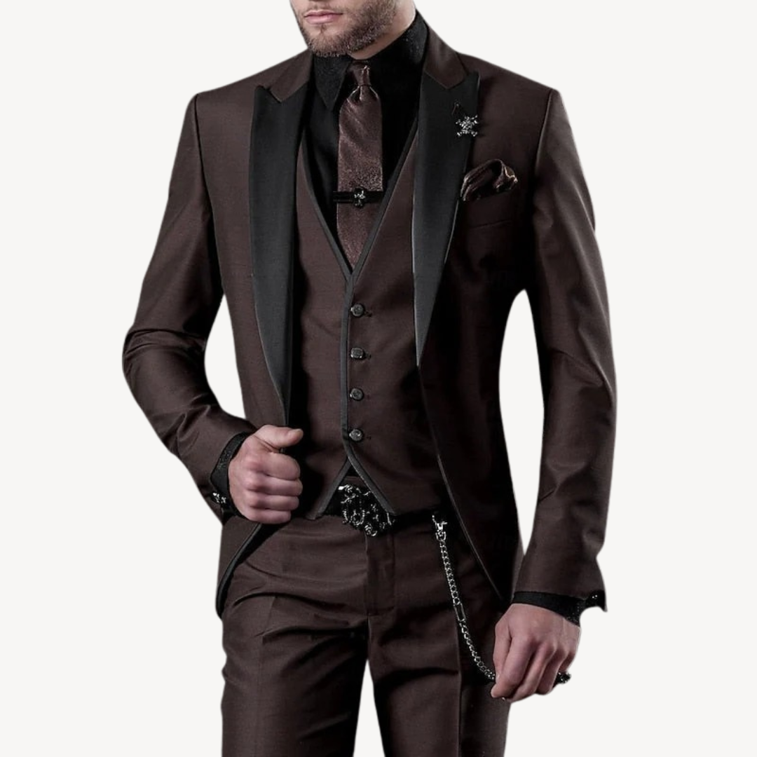 Men's 3-Piece Slim Fit Suit | Clara Vienne