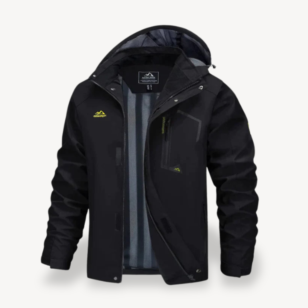 Men's Camo Waterproof Winter Jacket with Hood | Clara Vienne