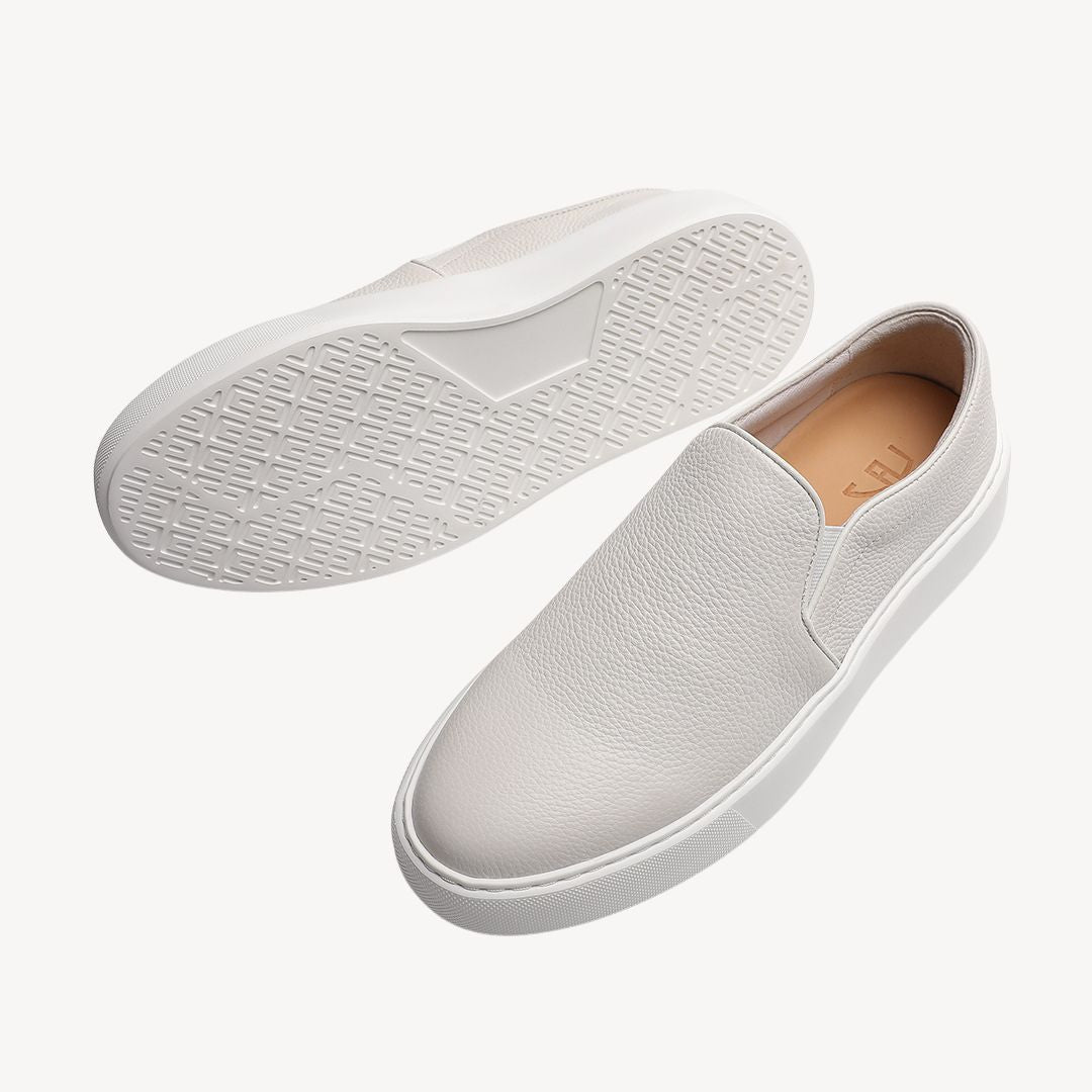Clara Vienne | Men's Leather Slip-On Sneakers