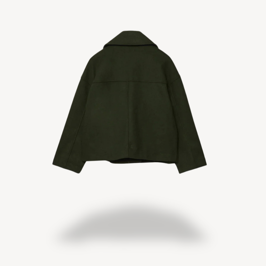 Cropped Wool Peacoat for Women | Clara Vienne