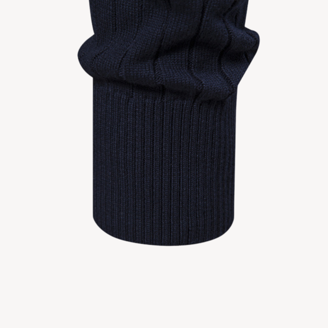 Clara Vienne | Men's Ribbed Knit Cotton Zip Sweater