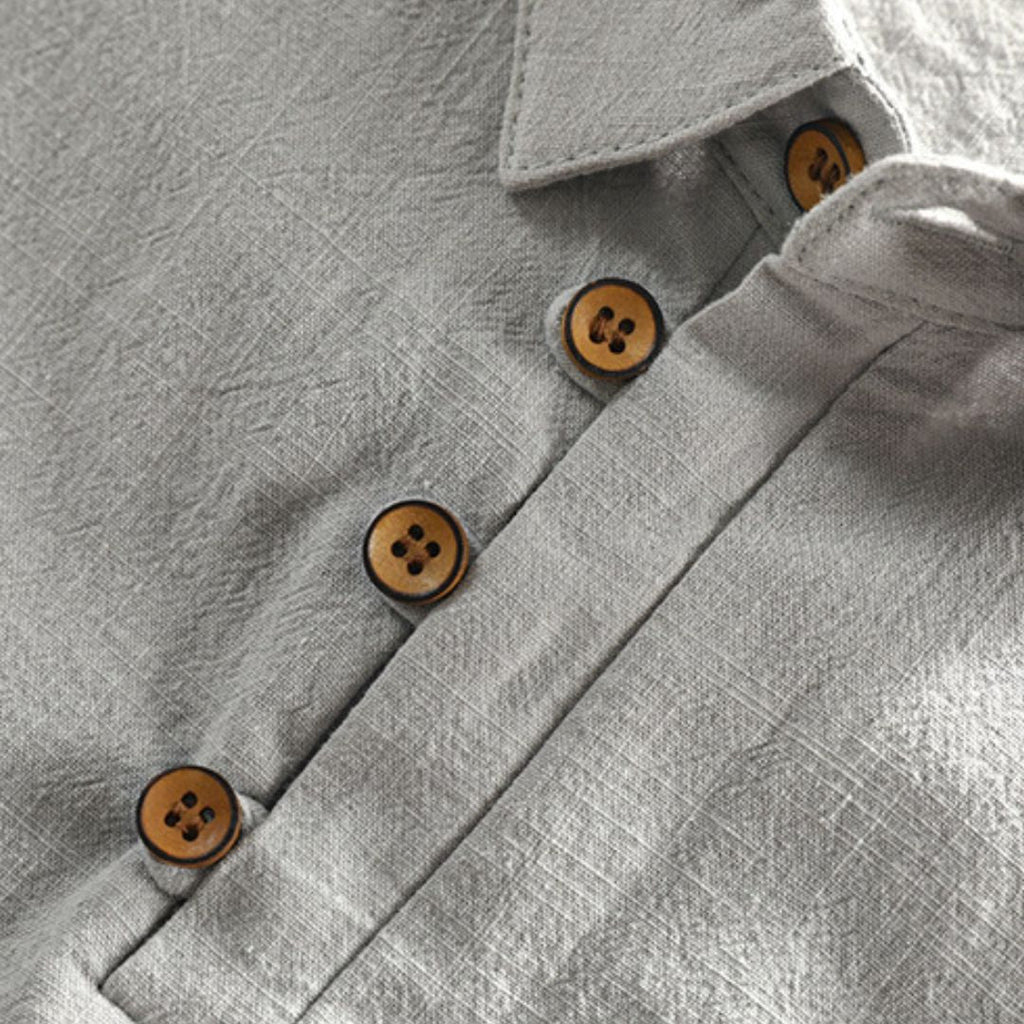 Casual Linen Polo Shirt Men | Clara Vienne