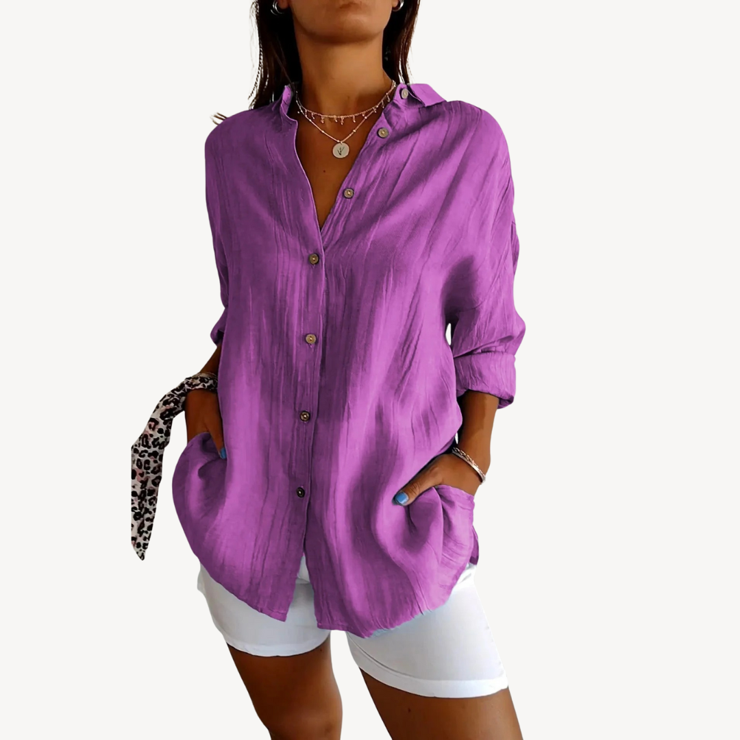 Button-Up Casual Blouse Women | Clara Vienne