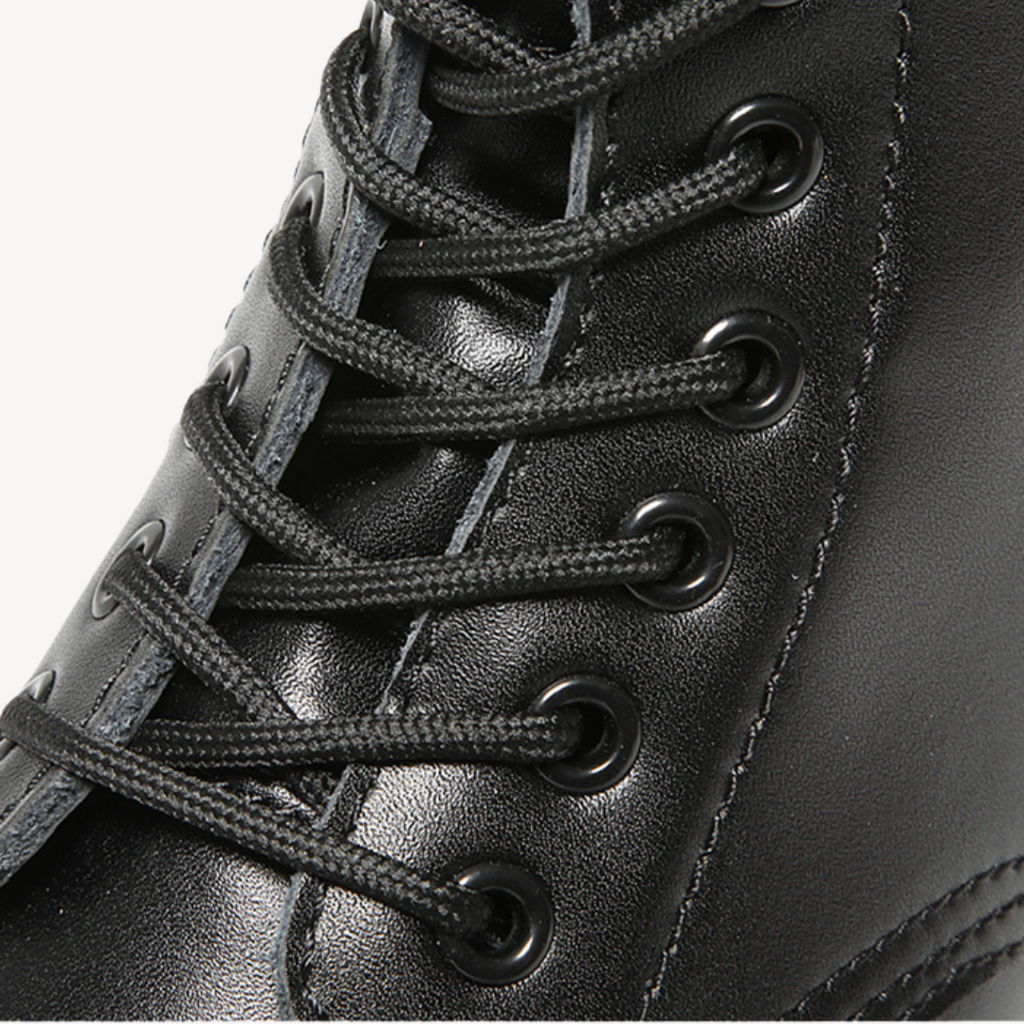 Clara Vienne | Unisex's Leather Combat Boots - Durable Lace-Up Ankle Shoes