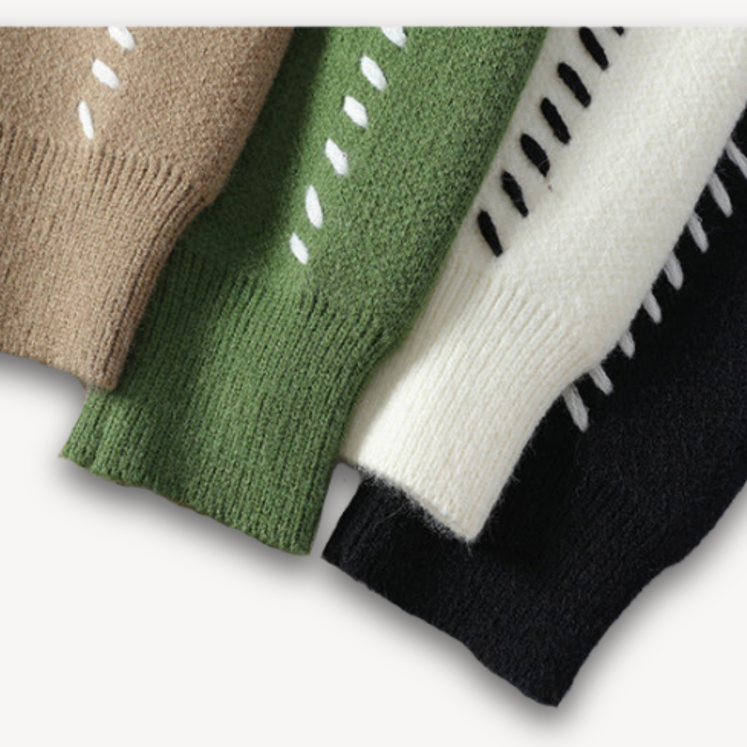 Clara Vienne | Men's Knitted Cardigan Sweater - Button-Up, Soft Wool Blend, Casual Winter Wear