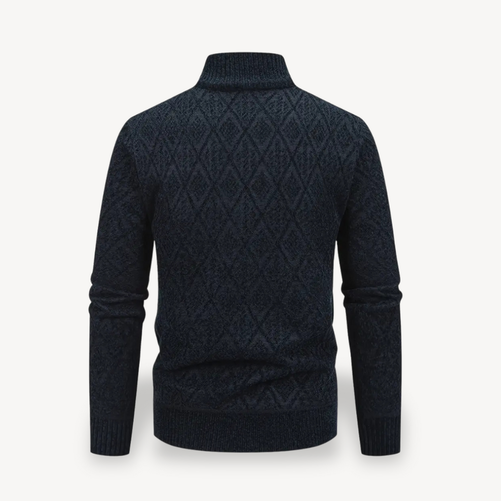 Full-Zip Cardigan Sweater Men | Clara Vienne