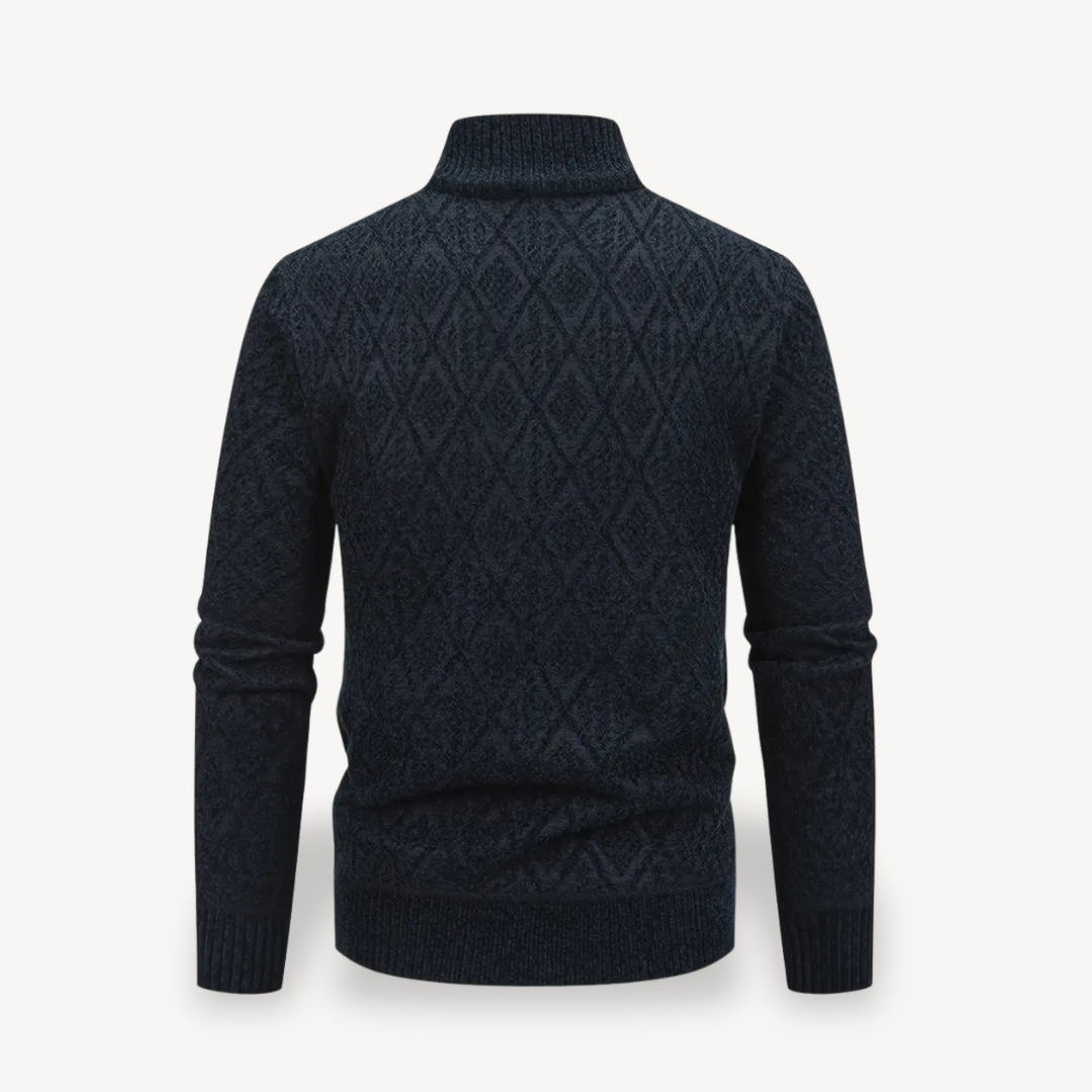 Full-Zip Cardigan Sweater Men | Clara Vienne