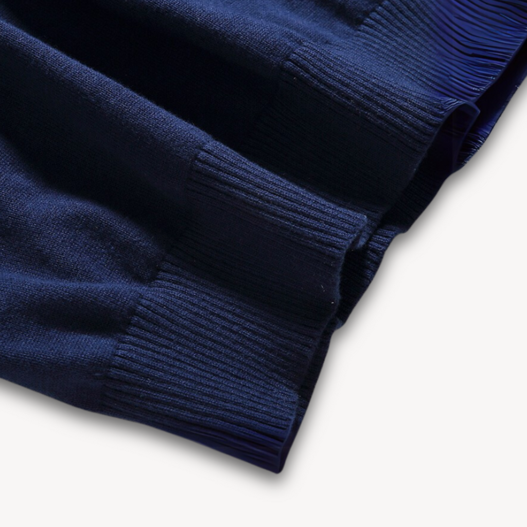 Clara Vienne | Men's V-Neck Sweater - Soft Cotton Blend - Slim Fit - Casual & Formal Wear