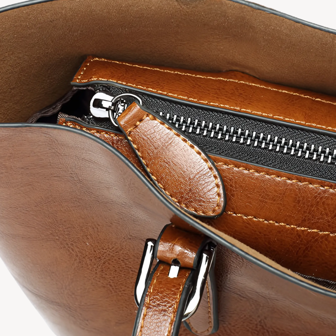 Clara Vienne | Women's Leather Tote Bag – Elegant Handbag