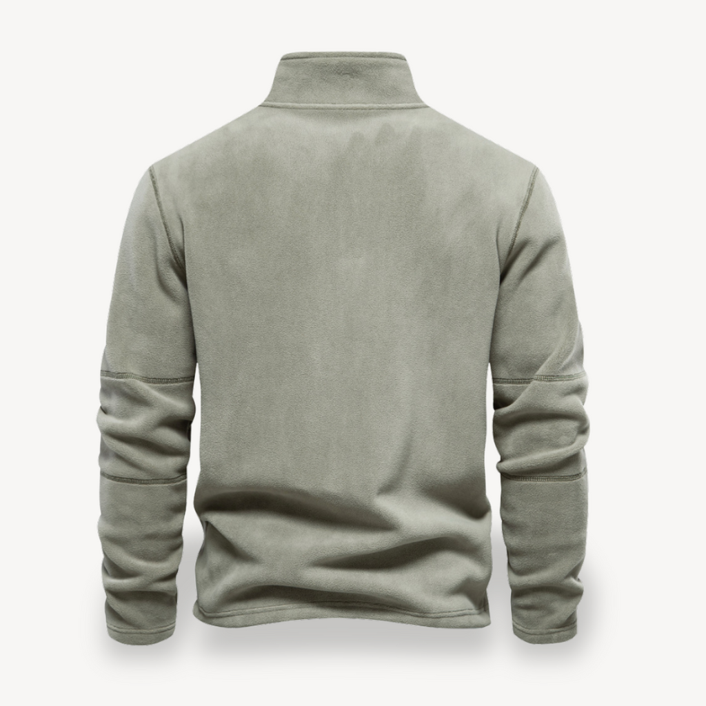 Fleece Quarter-Zip Pullover for Men | Clara Vienne