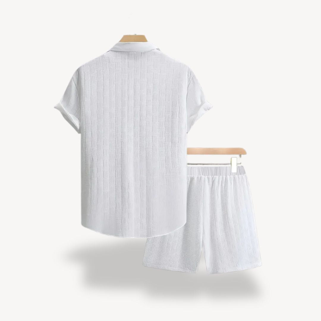 Clara Vienne | Men's Summer Linen Blend Short Set