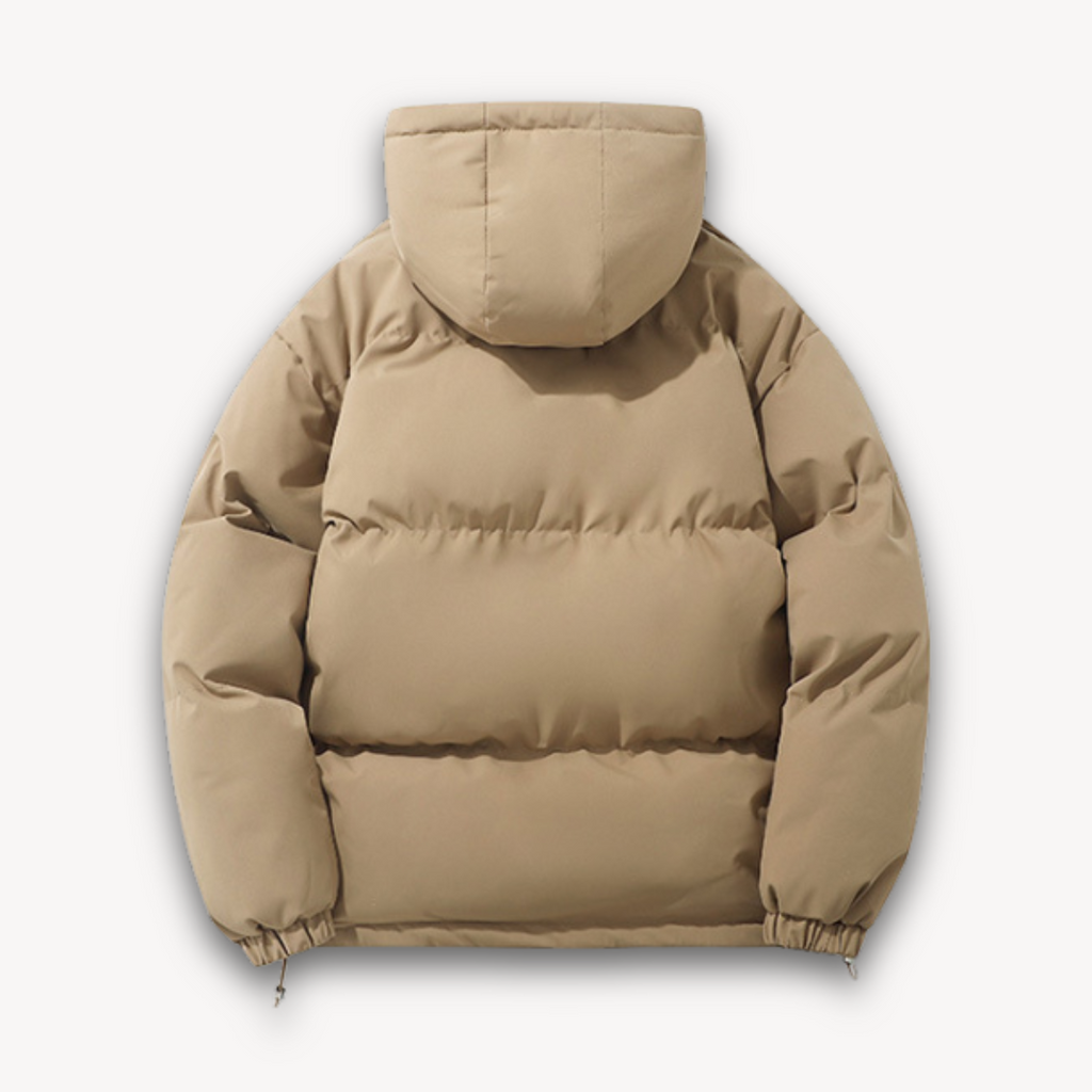 Clara Vienne | Men's Puffer Jacket with Hood - Warm Winter Outerwear for Adults - Lightweight Polyester