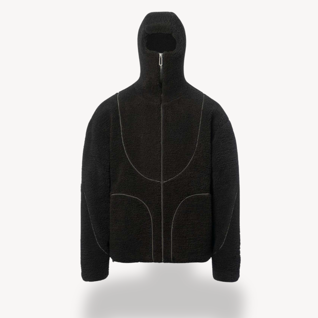 Clara Vienne | Men's Fleece Zip-Up Hoodie – Sherpa Jacket