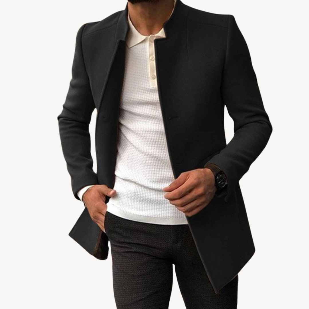 Clara Vienne | Men's Slim Fit Wool Blend Coat