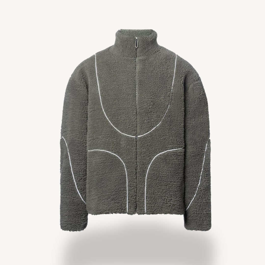 Clara Vienne | Men's Fleece Zip-Up Hoodie – Sherpa Jacket