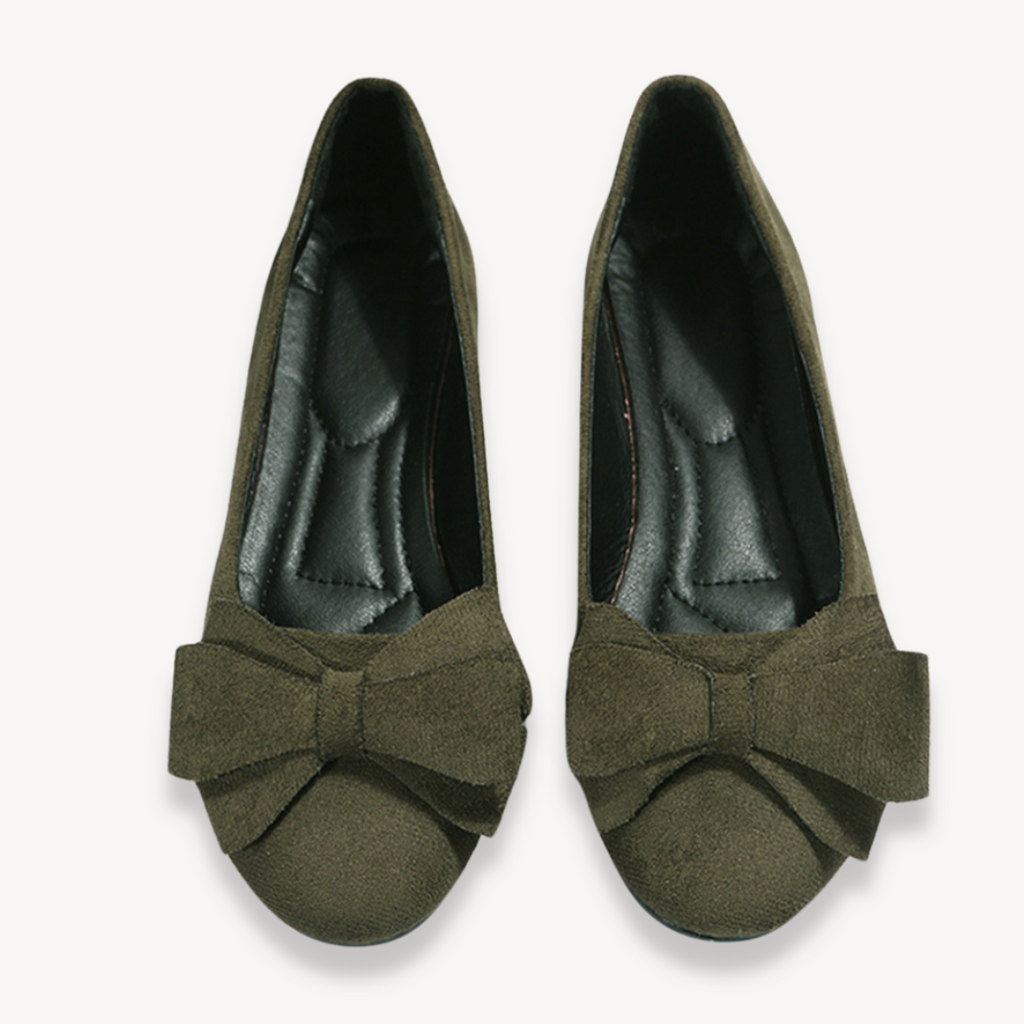 Clara Vienne | Women's Suede Bow Flats