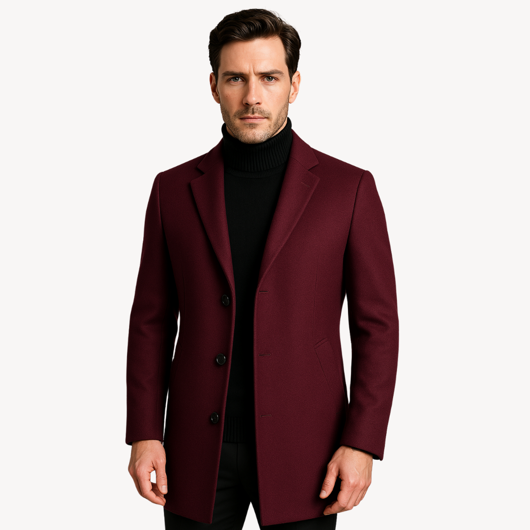 Clara Vienne |  Men's Wool Blend Overcoat