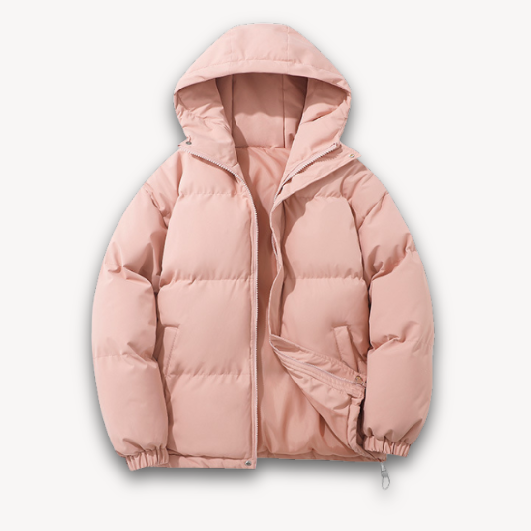 Clara Vienne | Men's Puffer Jacket with Hood - Warm Winter Outerwear for Adults - Lightweight Polyester